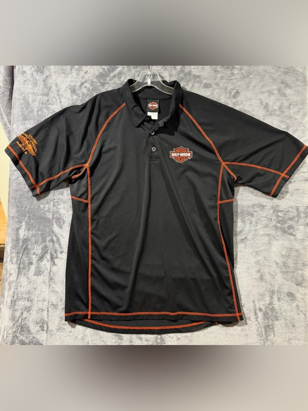 Harley-Davidson 2013 Performance Polo Shirt Black Men’s Size XL Preowned